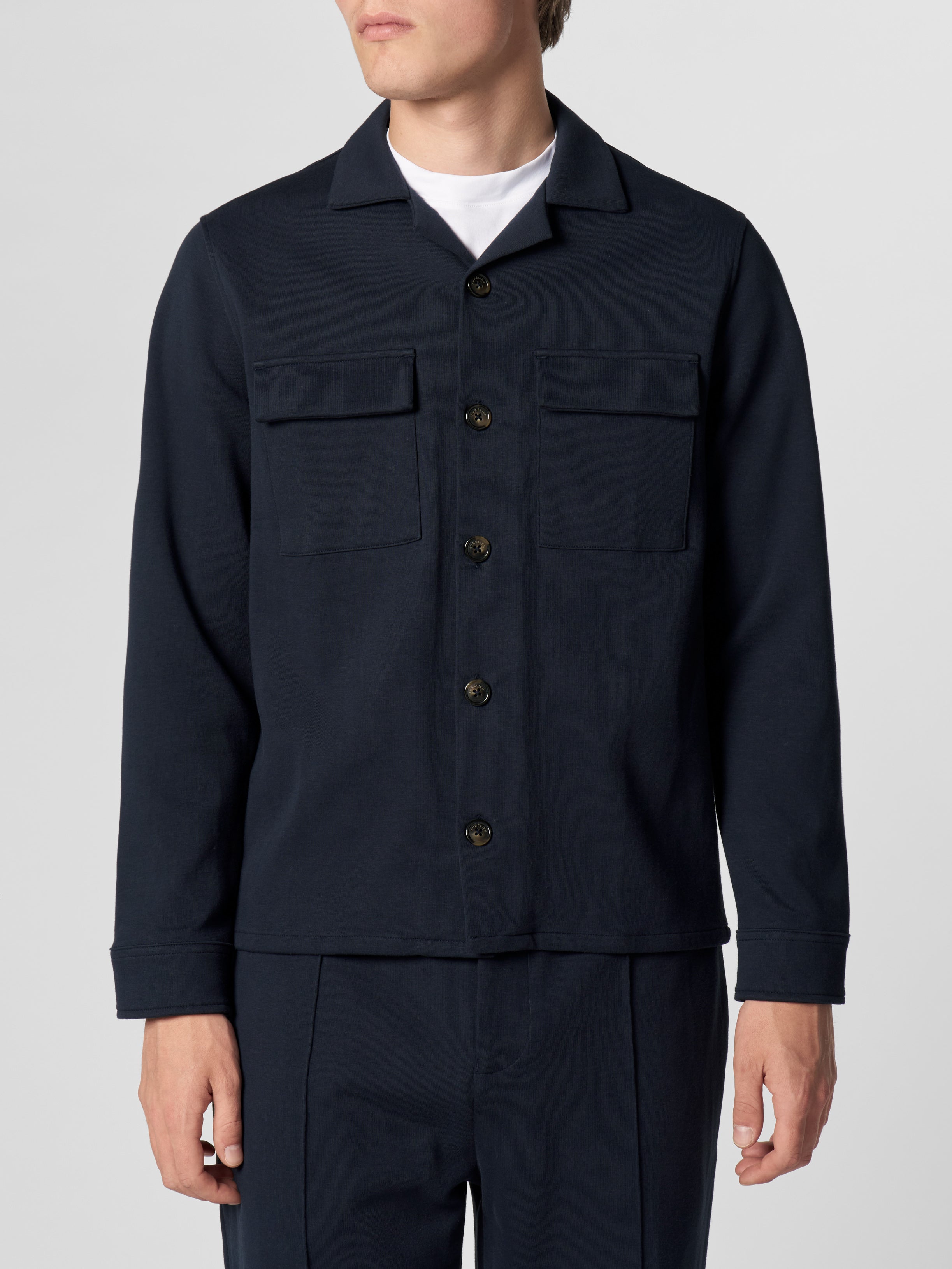 Navy Leisure Overshirt