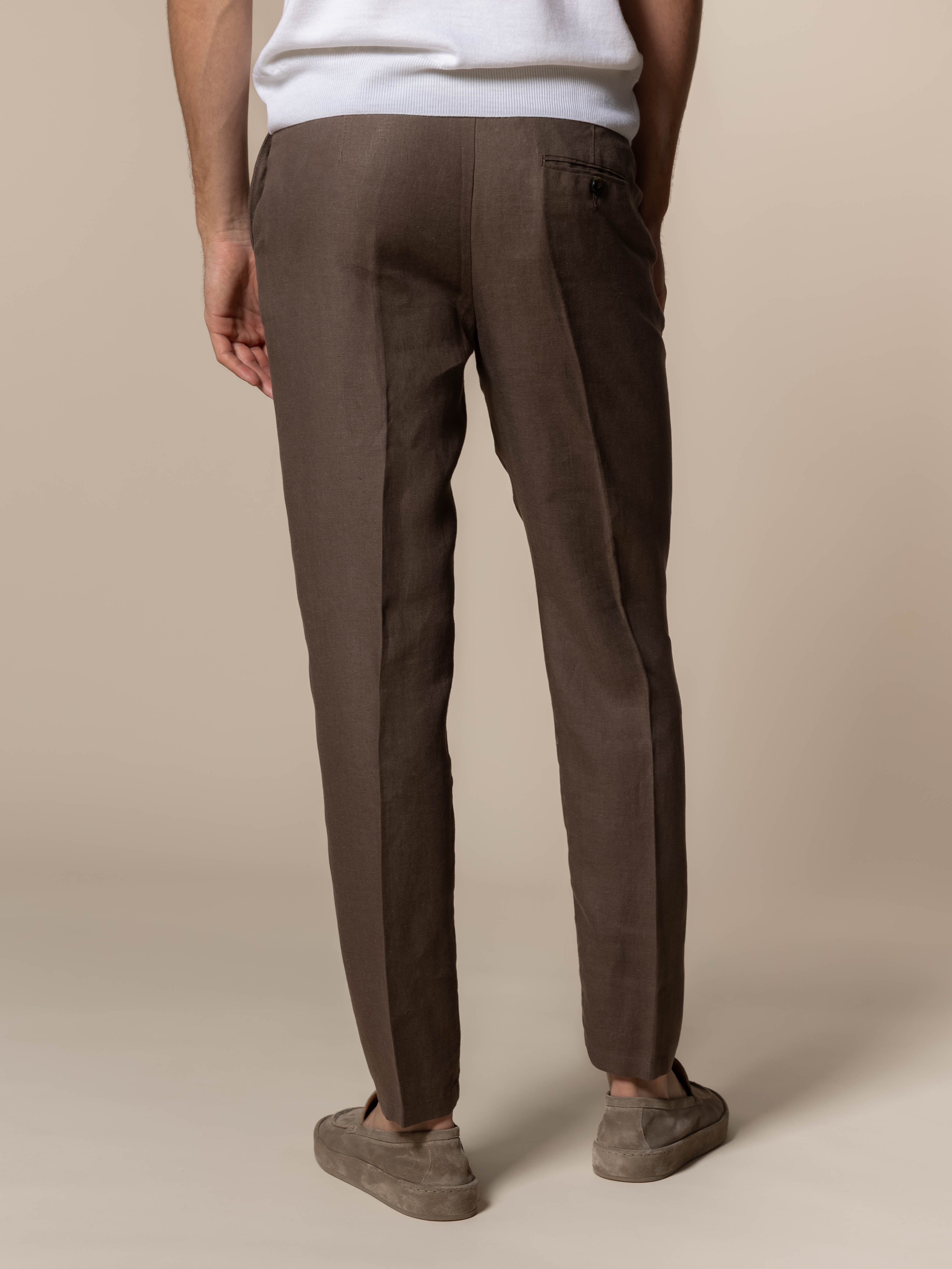 Ash Grey Linen Soleil Trousers