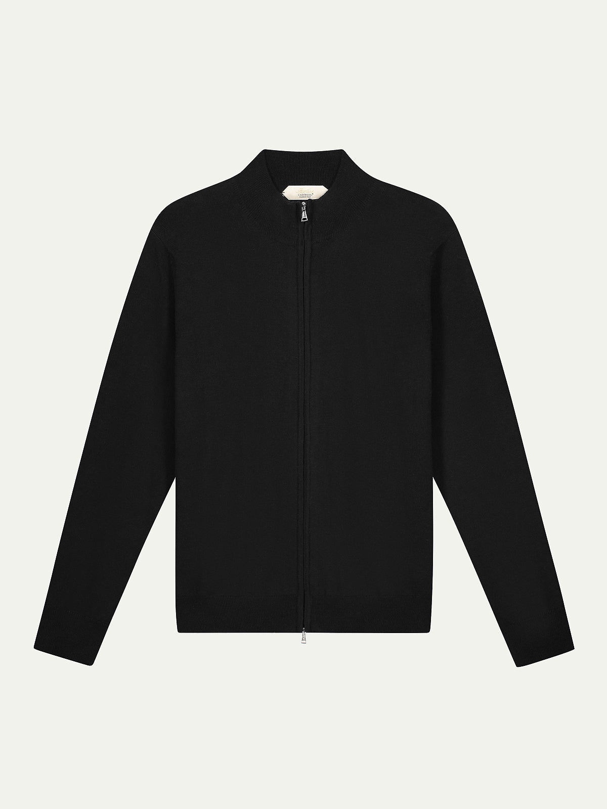 Extrafine Merino Zipper Vest Black