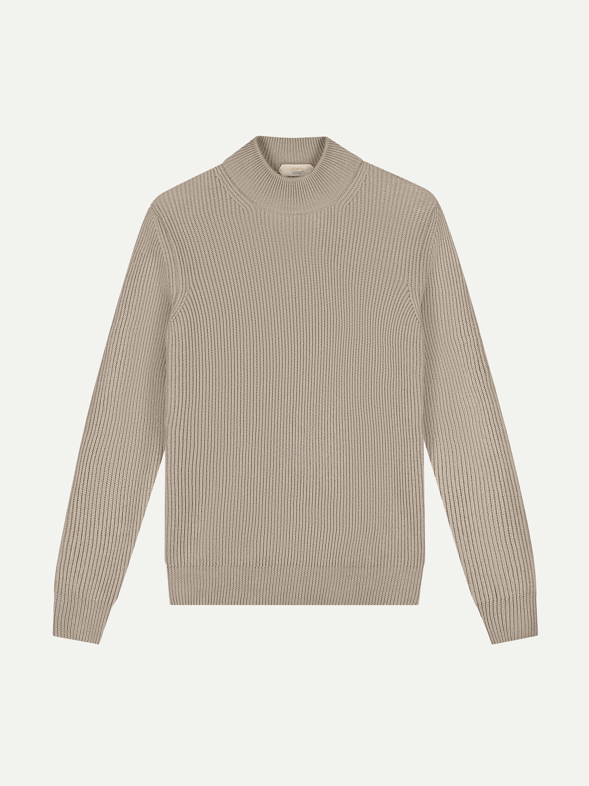 Aurélien | Cashwool Costa Inglese Mockneck Ivory