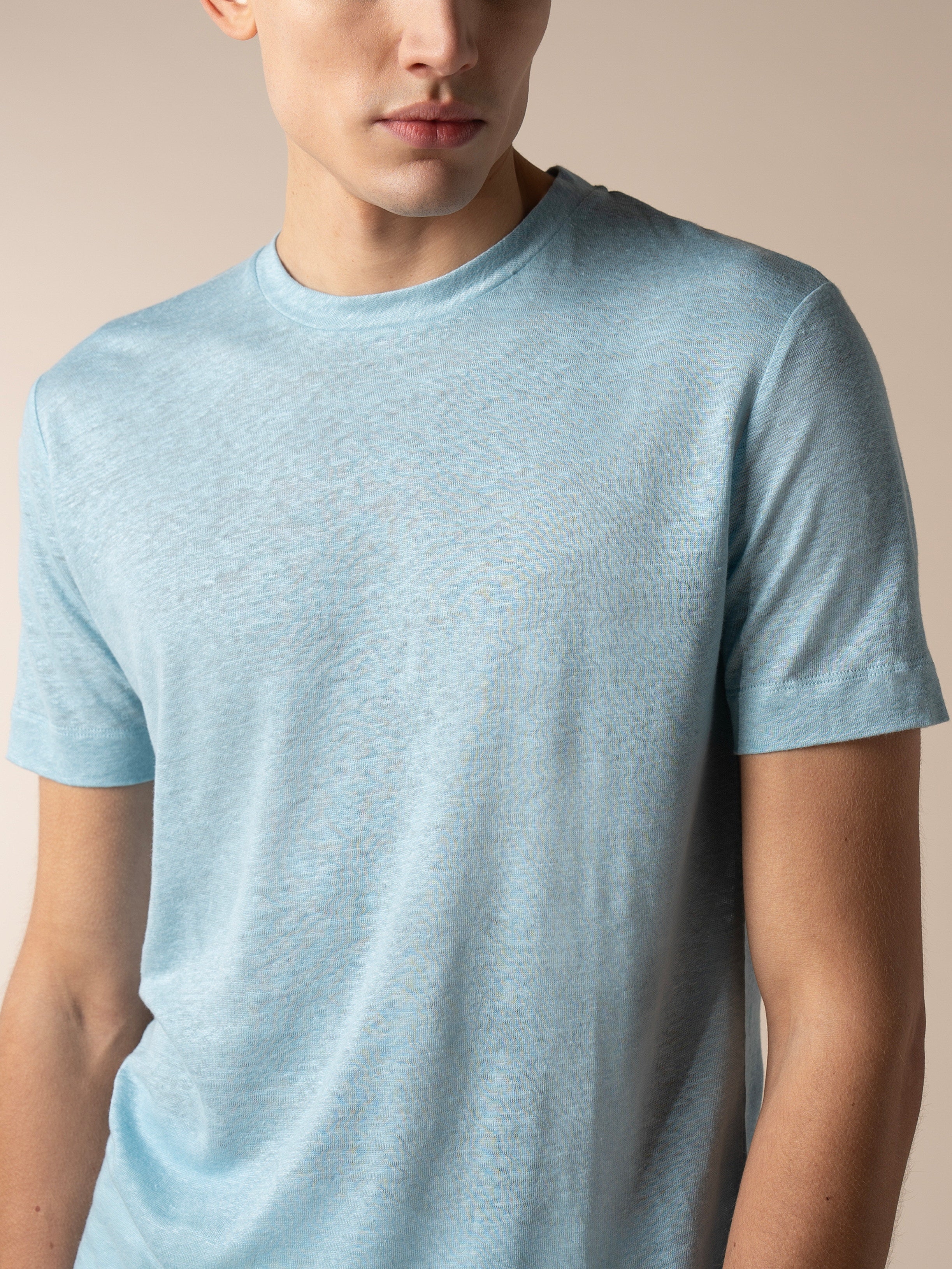 Blue Turquoise Linen City T-shirt