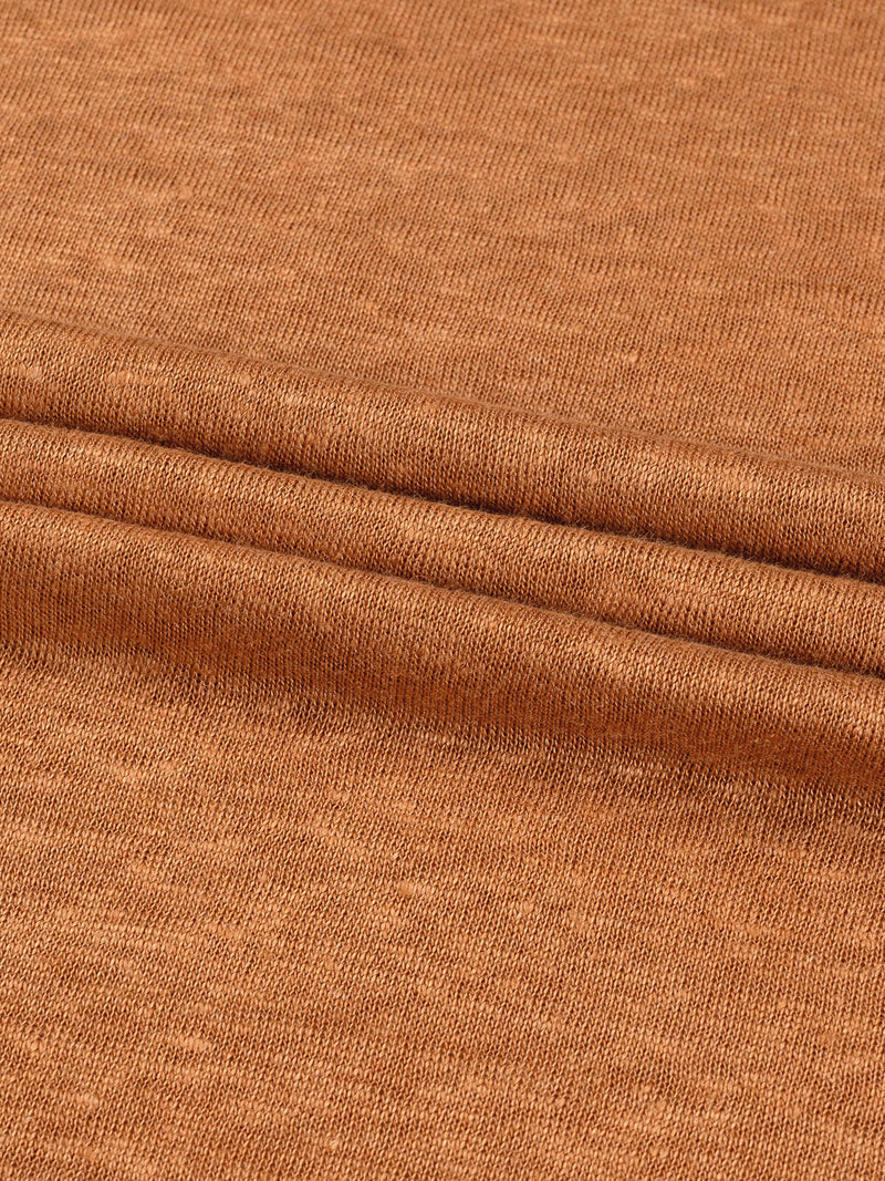 Aurélien | Rust Linen T-Shirt