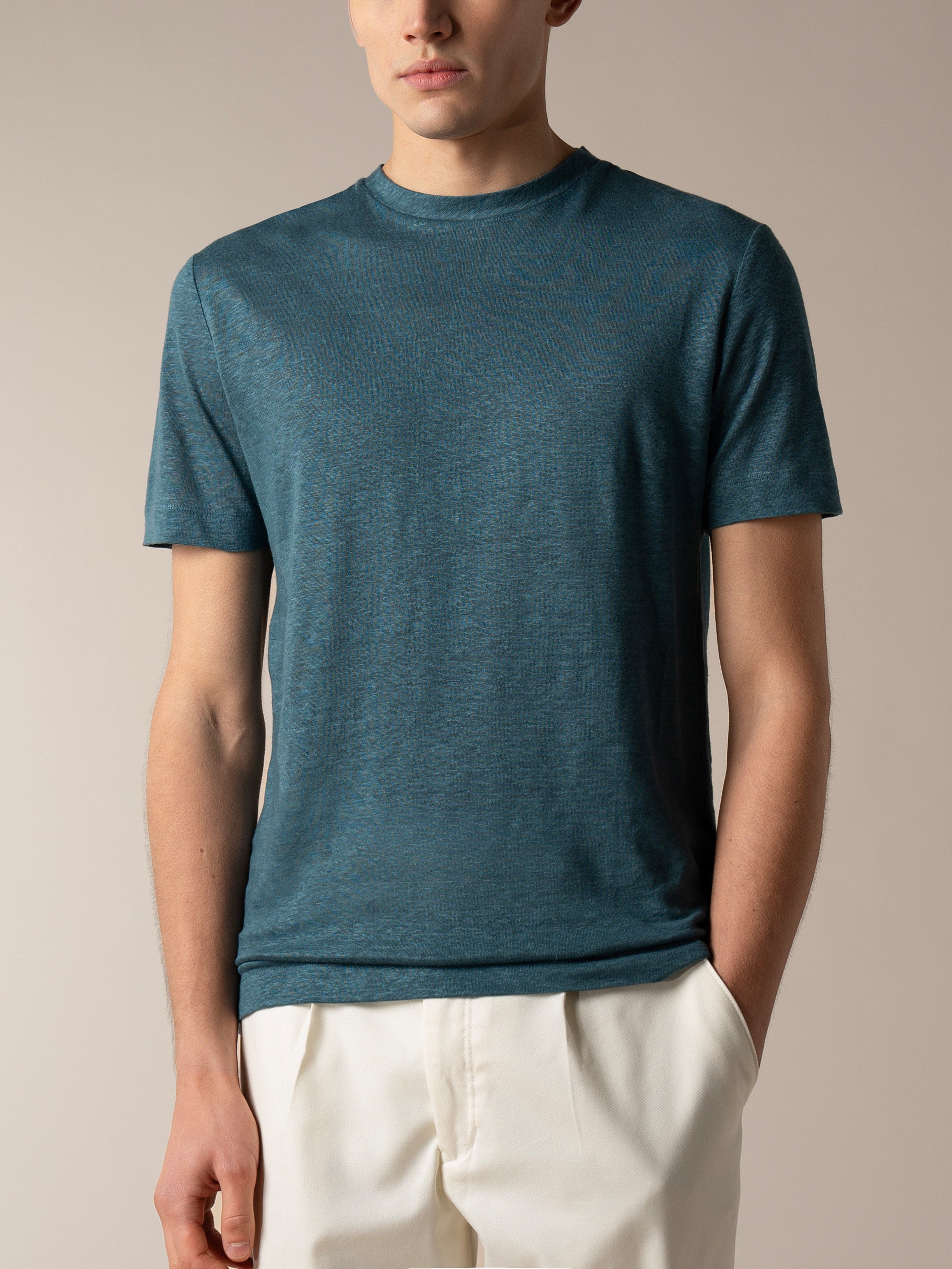 Sea Green Linen City T-shirt