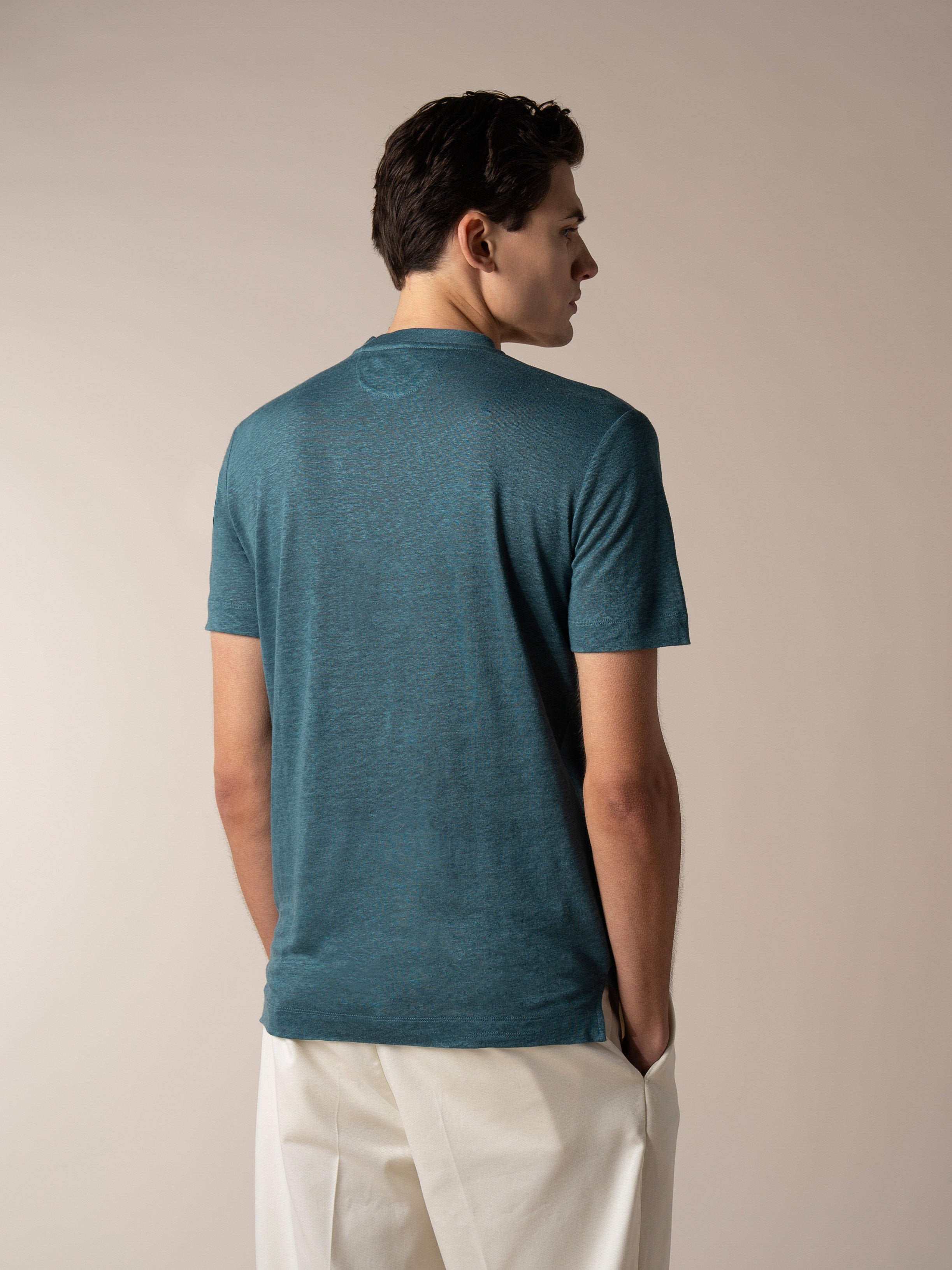 Sea Green Linen City T-shirt