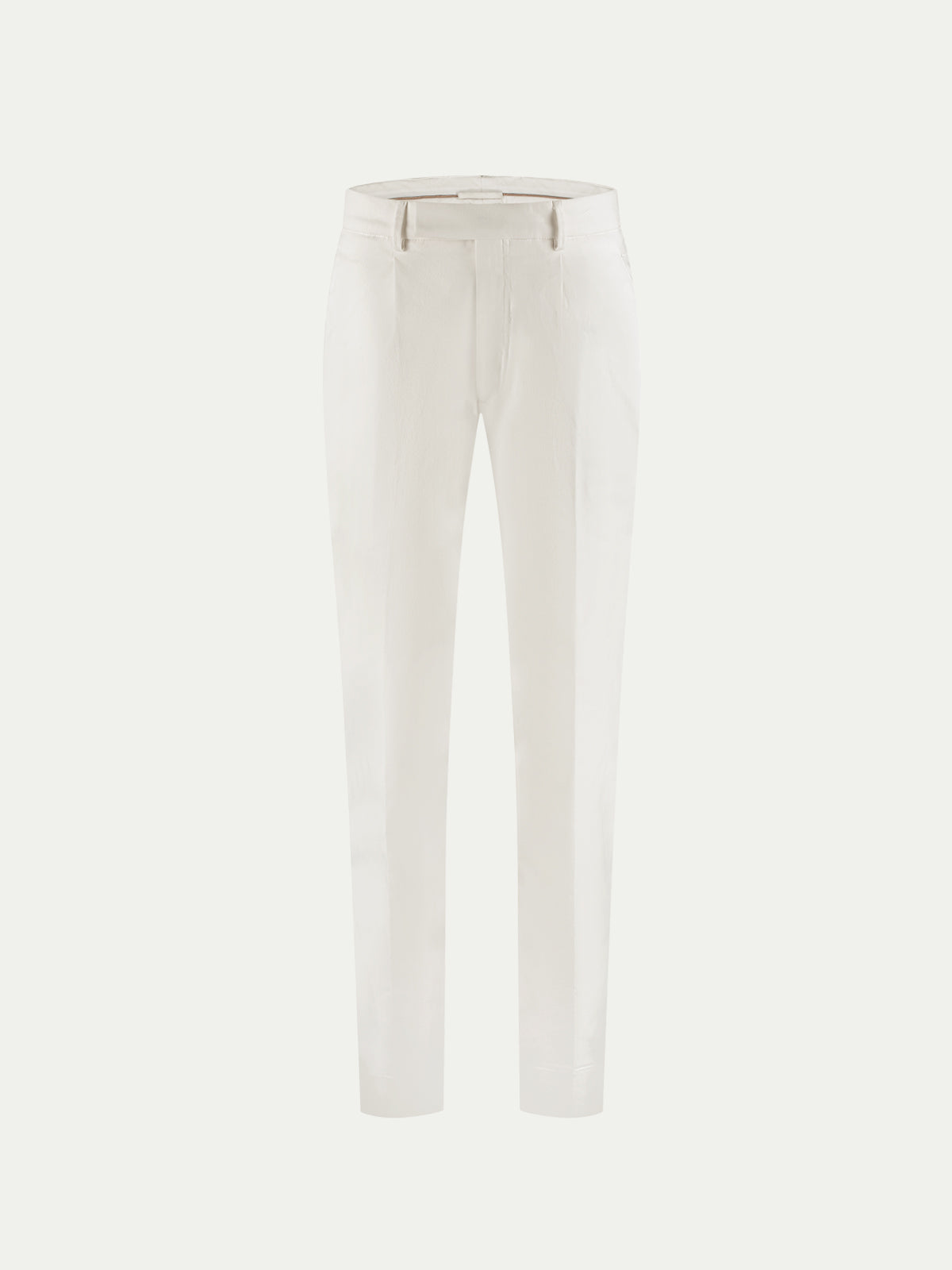 Ivory Pleated Metropolitan Trousers