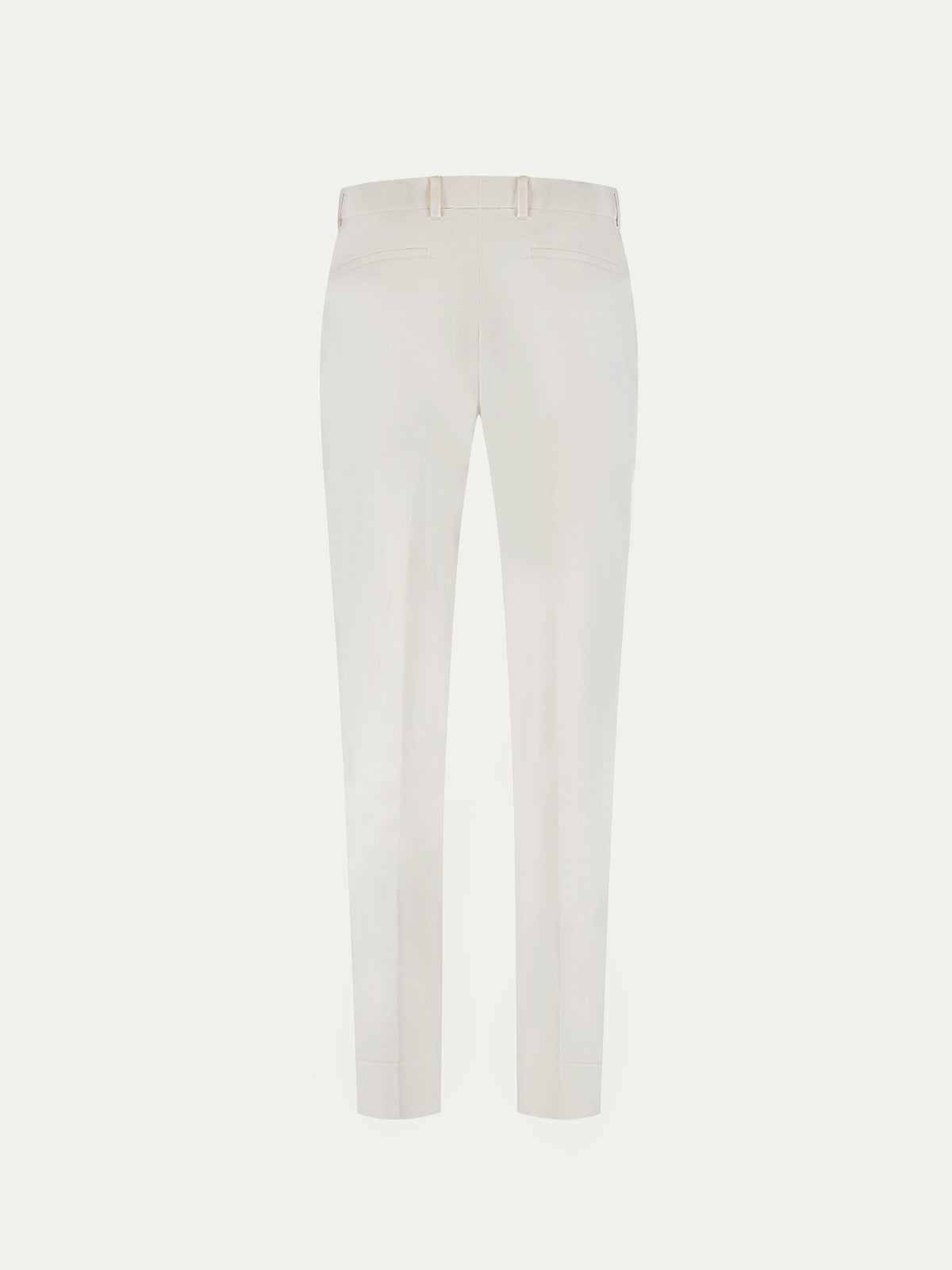 Ivory Pleated Metropolitan Trousers