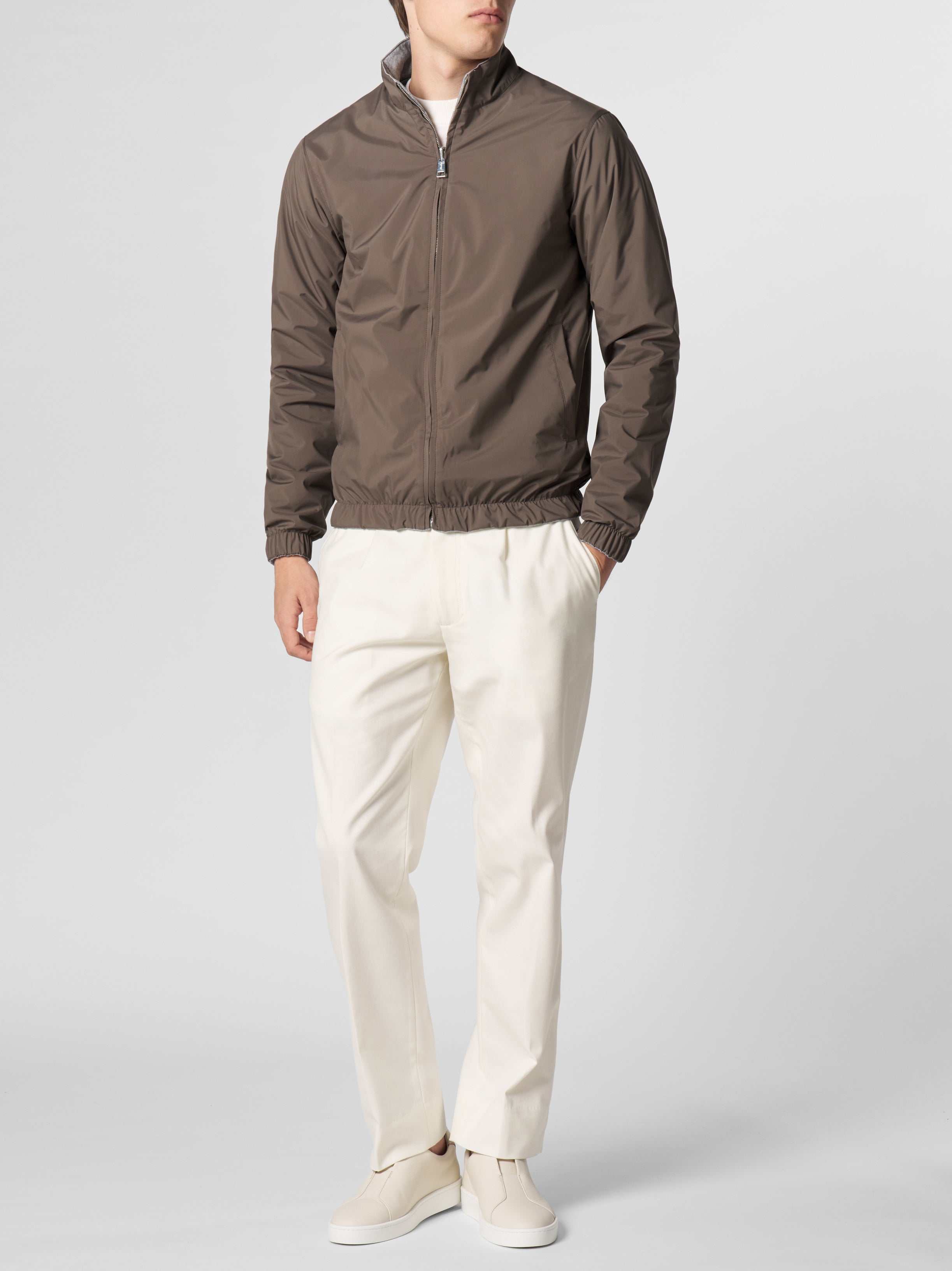 Ash Grey Reversible Resort Jacket