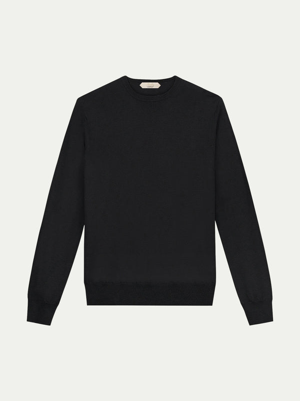 Extrafine Merino Crew Neck Sweater Black