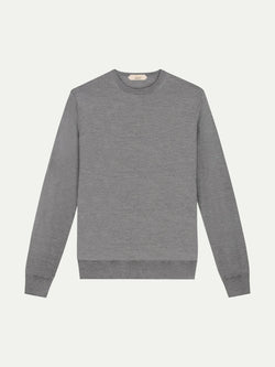 Extrafine Merino Crew Neck Sweater Dark Grey