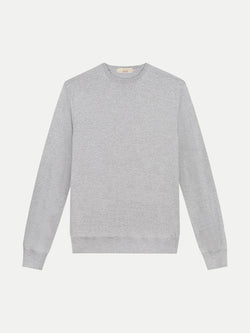 Extrafine Merino Crew Neck Sweater Light Grey