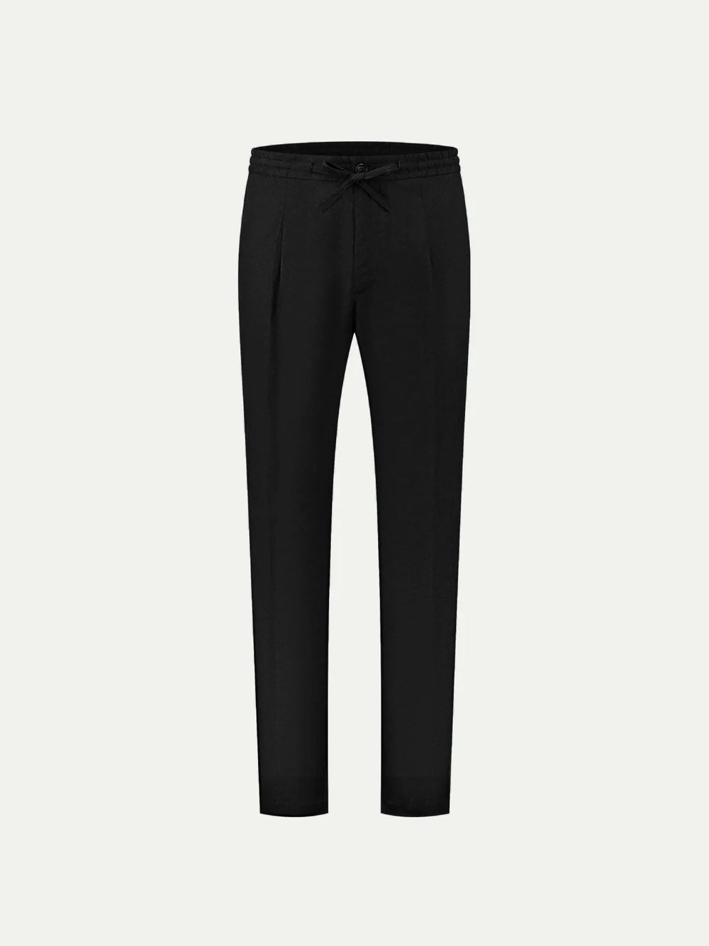 Black Linen Seaside Trousers