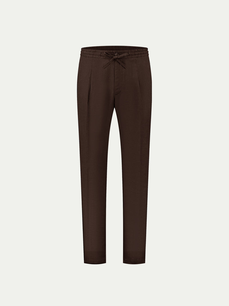 Buy Brown Trousers & Pants for Men by Cavallo By Linen Club Online |  Ajio.com