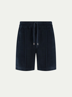 Navy Terry Towelling Leisure Shorts