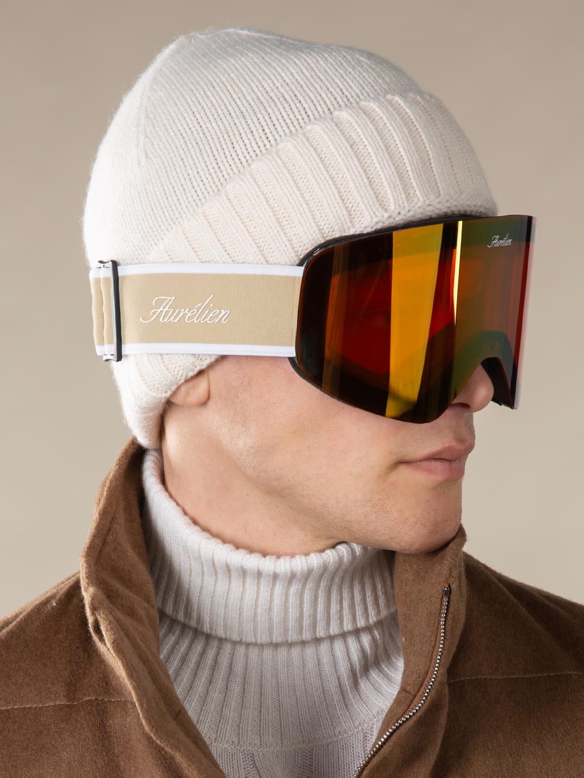 AUR1 Ski Goggles Beige