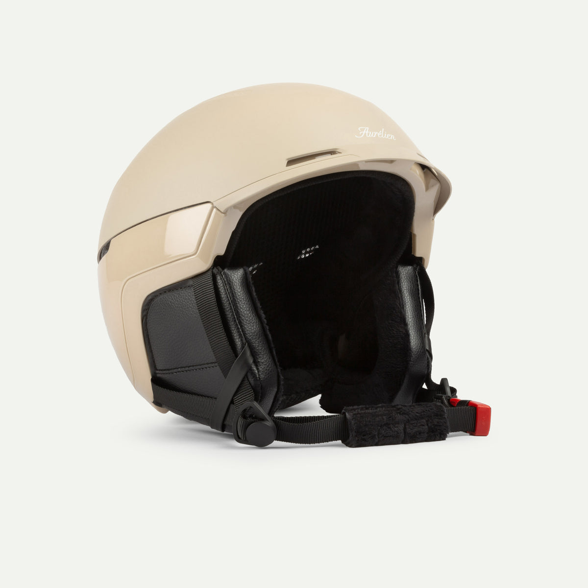 beige motorcycle helmet Aurélien