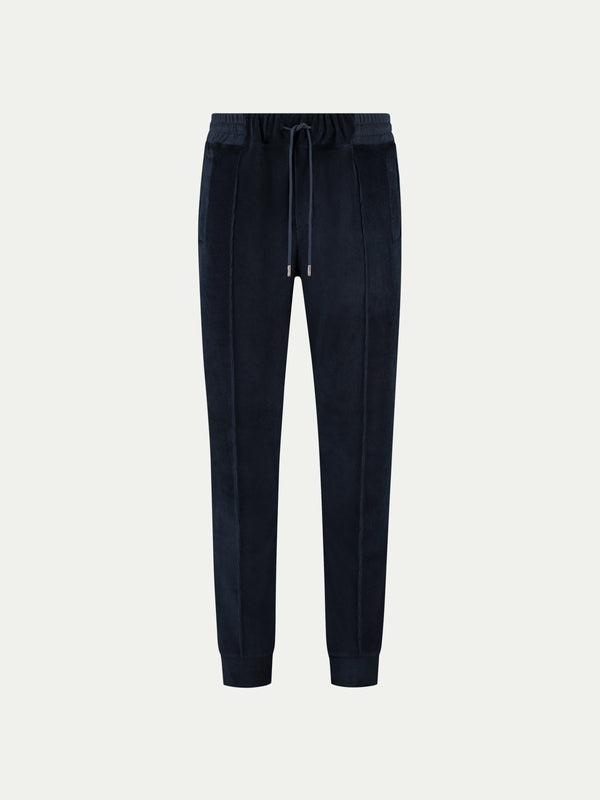 Navy Terry Towelling Leisure Trousers