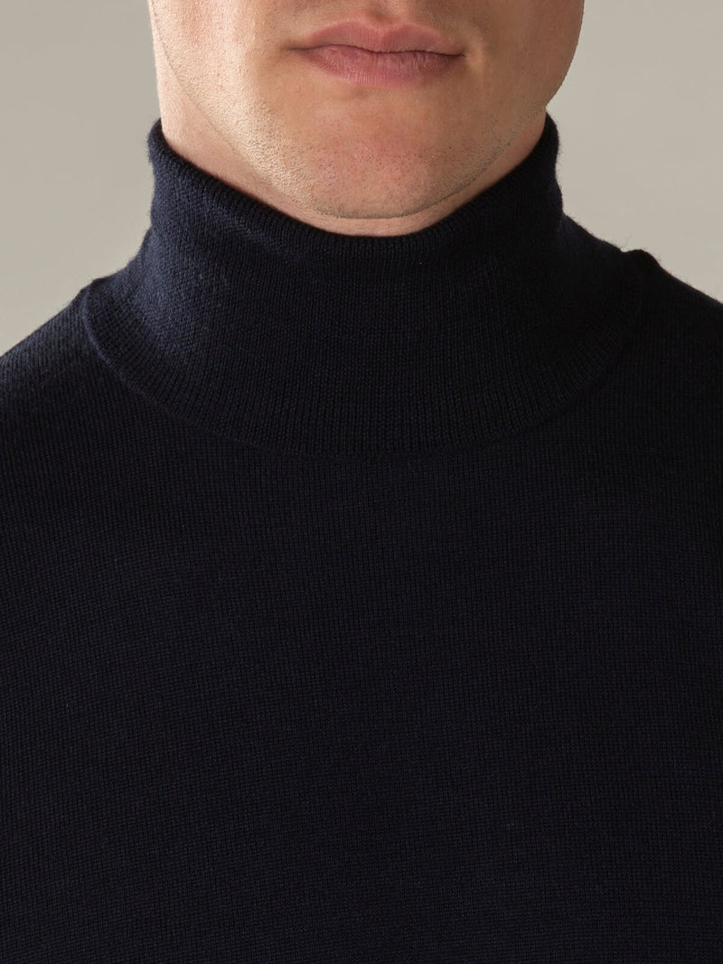 Rollneck Sweater - Navy