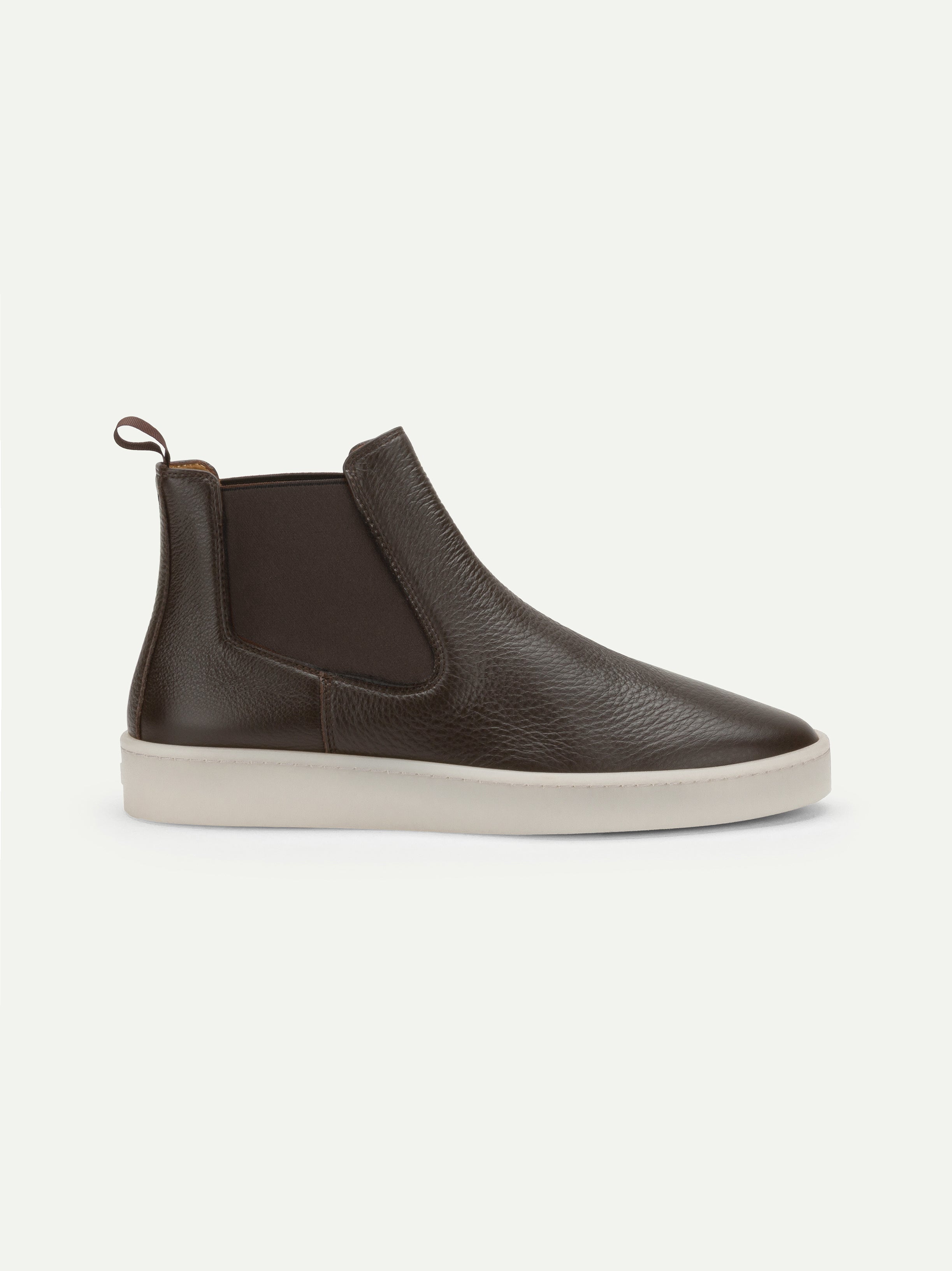 【未着用】shiun GRAIN CHELSEA BOOTS Aurélien | Brown Grain Urban Chelsea