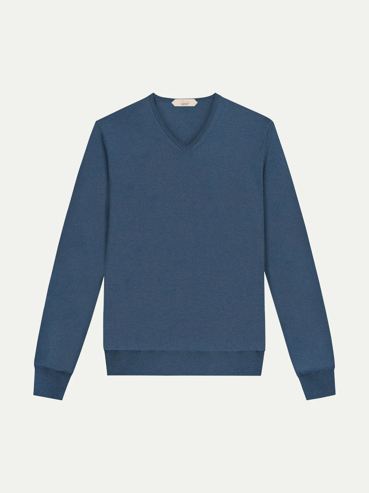 Extrafine Merino V-Neck Petrol