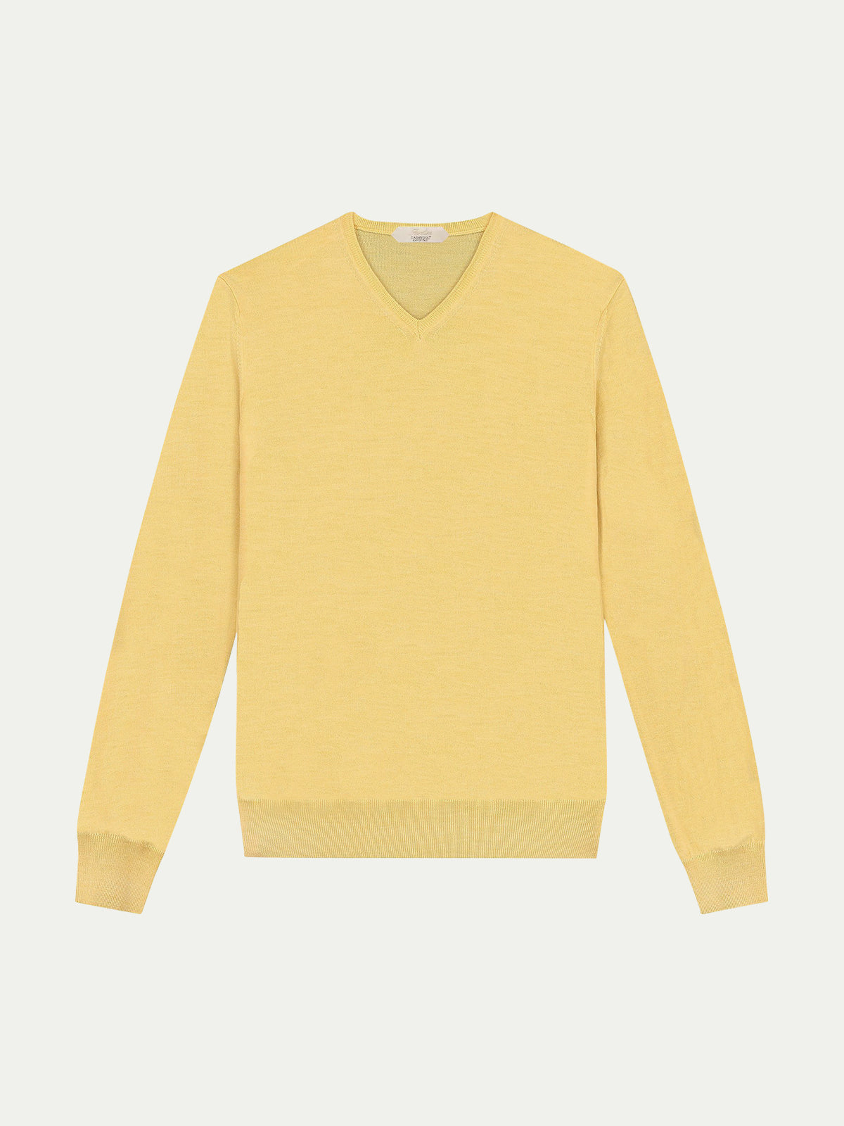 Extrafine Merino V-Neck Yellow