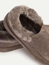 Ash Grey Voyager City Loafer Fur Trim