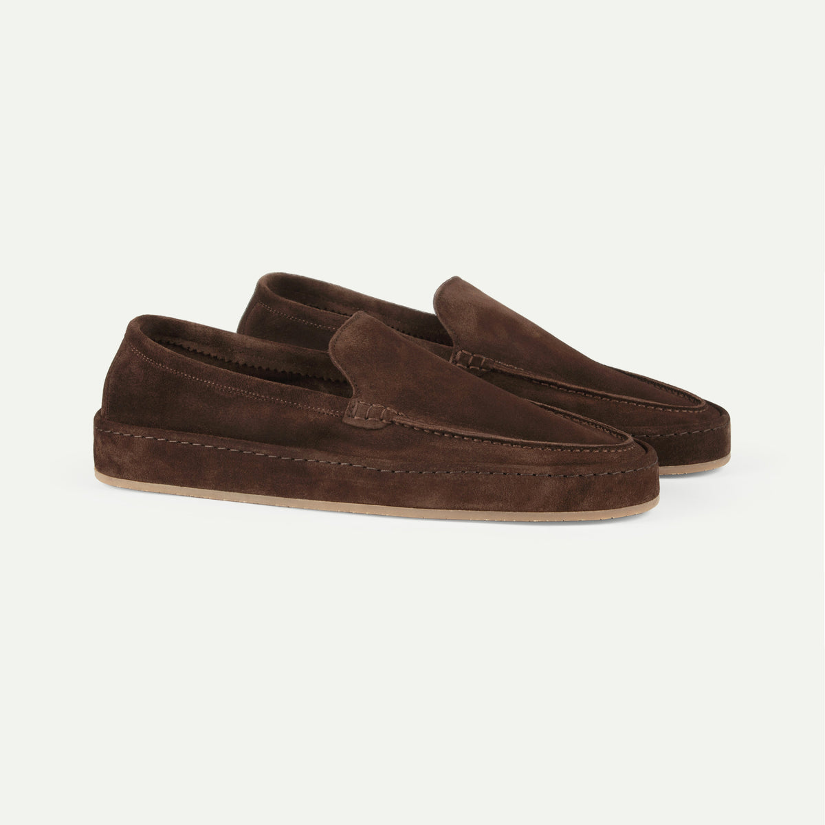 Aurélien | Chocolate Suede Voyager Loafer display picture 3