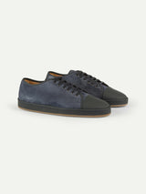 Steel Blue Voyager Cap-toe Sneaker