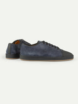 Steel Blue Voyager Cap-toe Sneaker