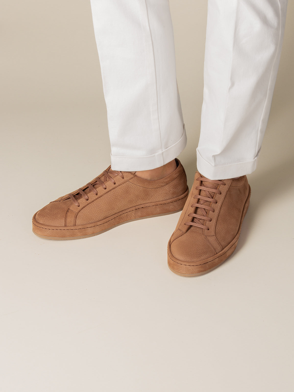 Caramel Nubuck Voyager Sneaker