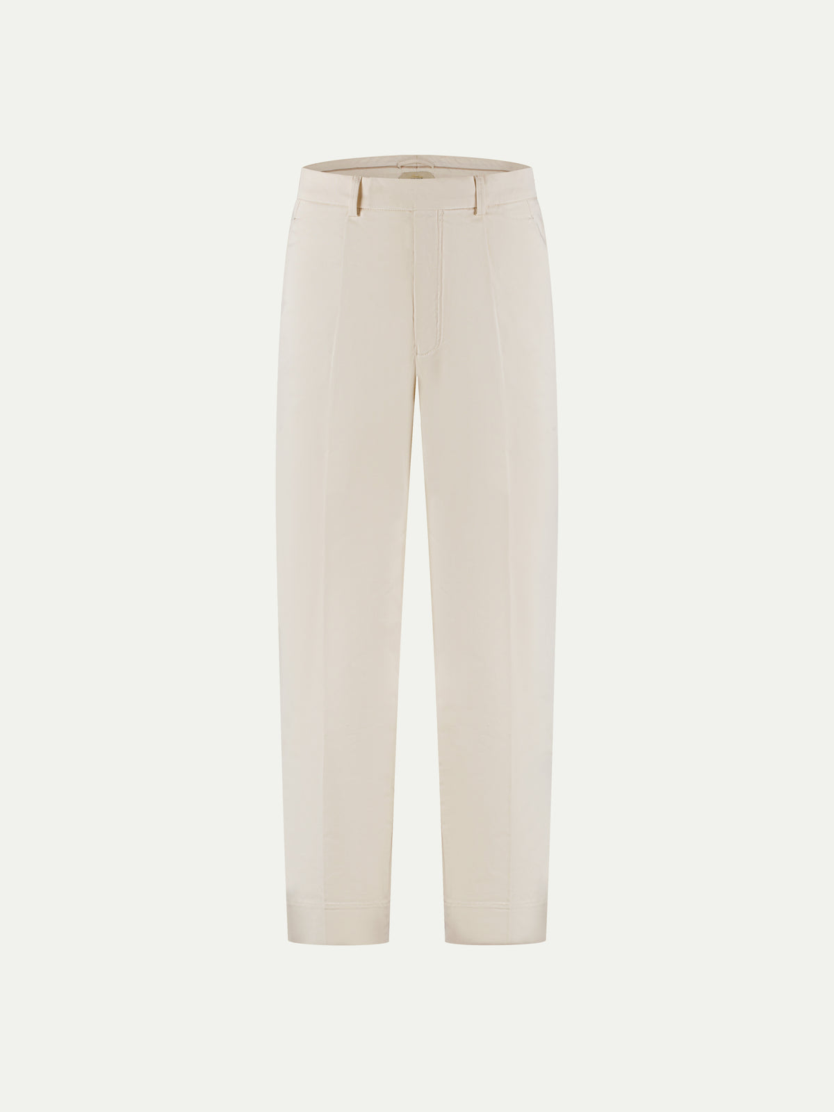 Light Beige Pleated Metropolitan Trousers