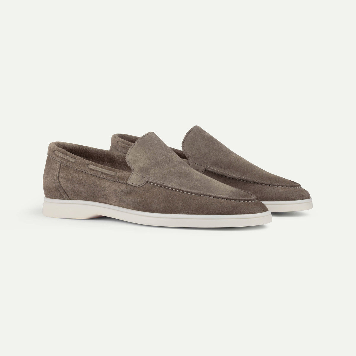Aurélien | Ash Grey Suede Yacht Loafer