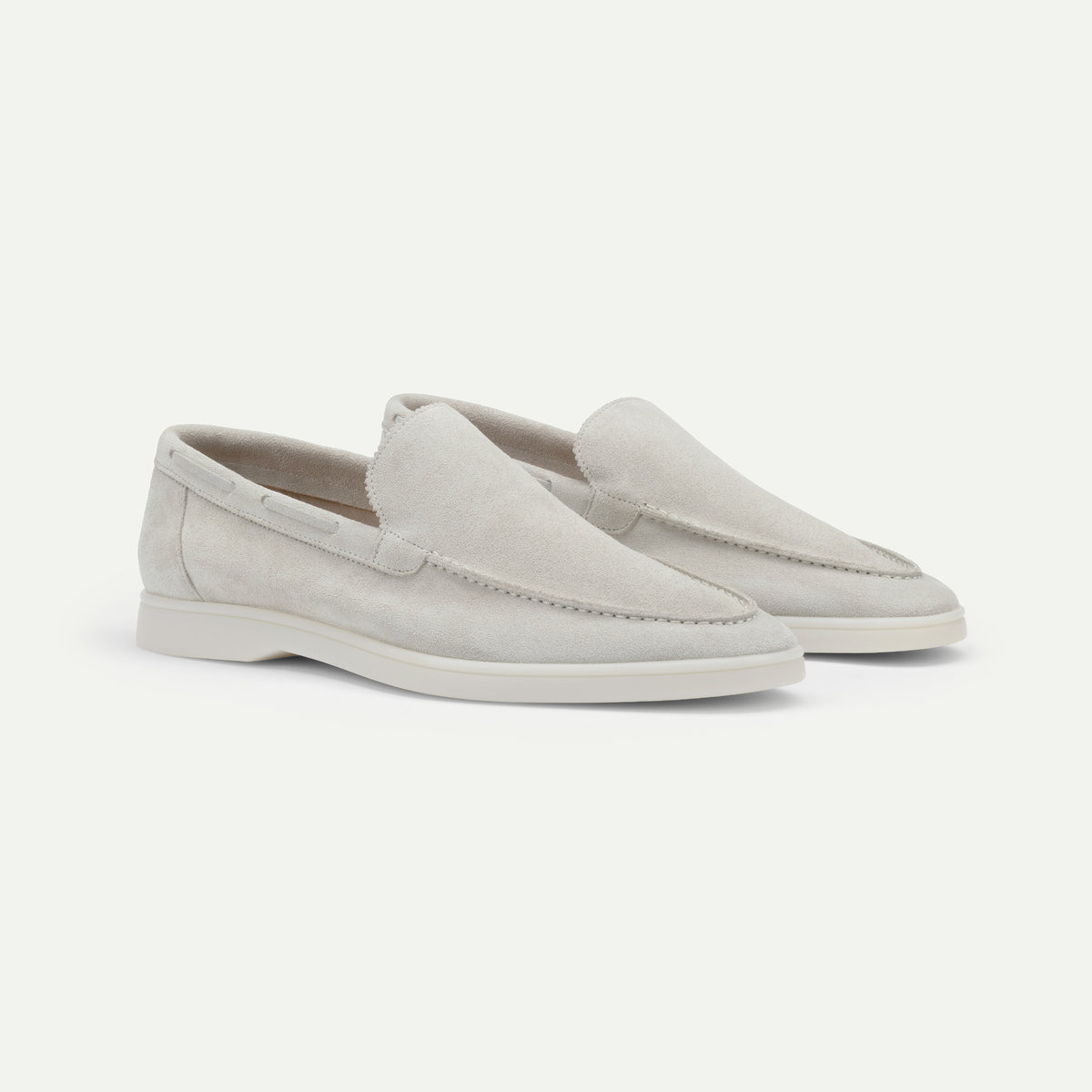 Aurélien | Classic Grey Suede Yacht Loafer