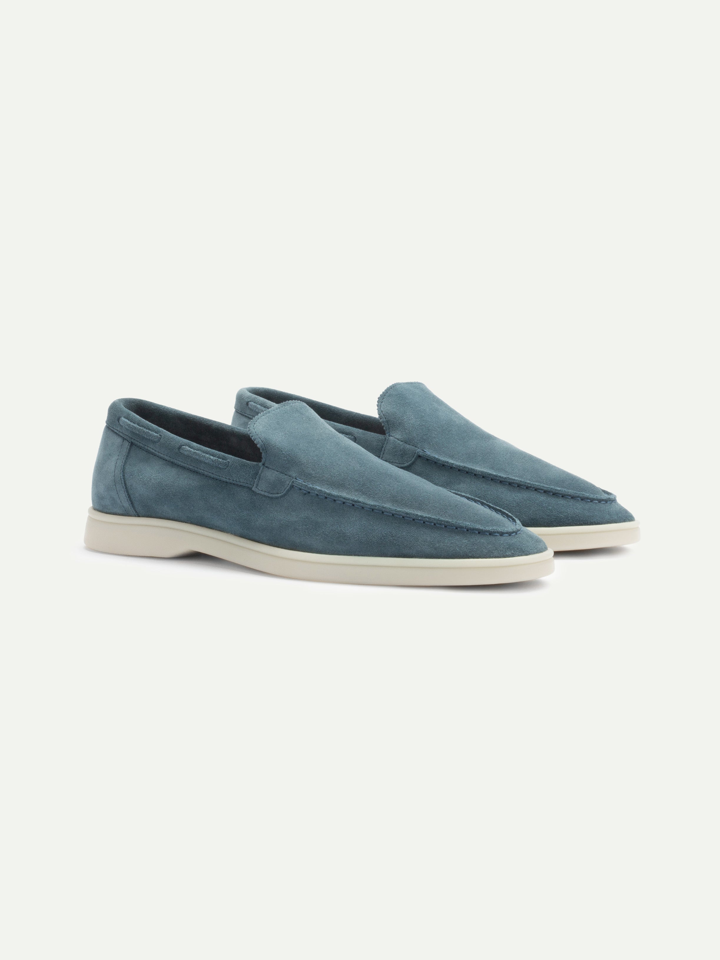 Aurélien | Sea Green Suede Yacht Loafer