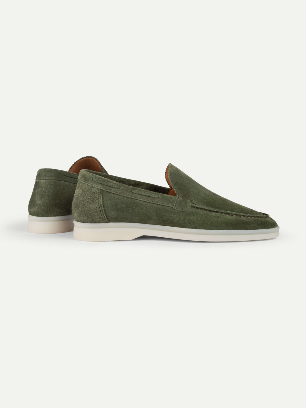Green Contrast Yacht Loafers