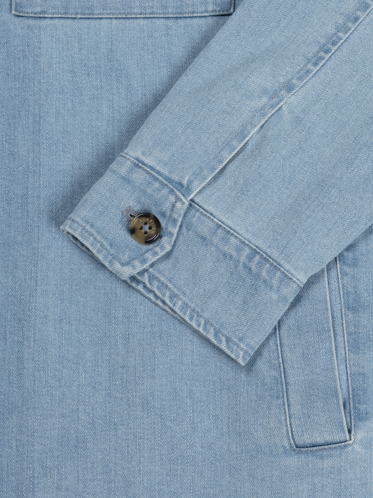 Mid Blue Denim Overshirt