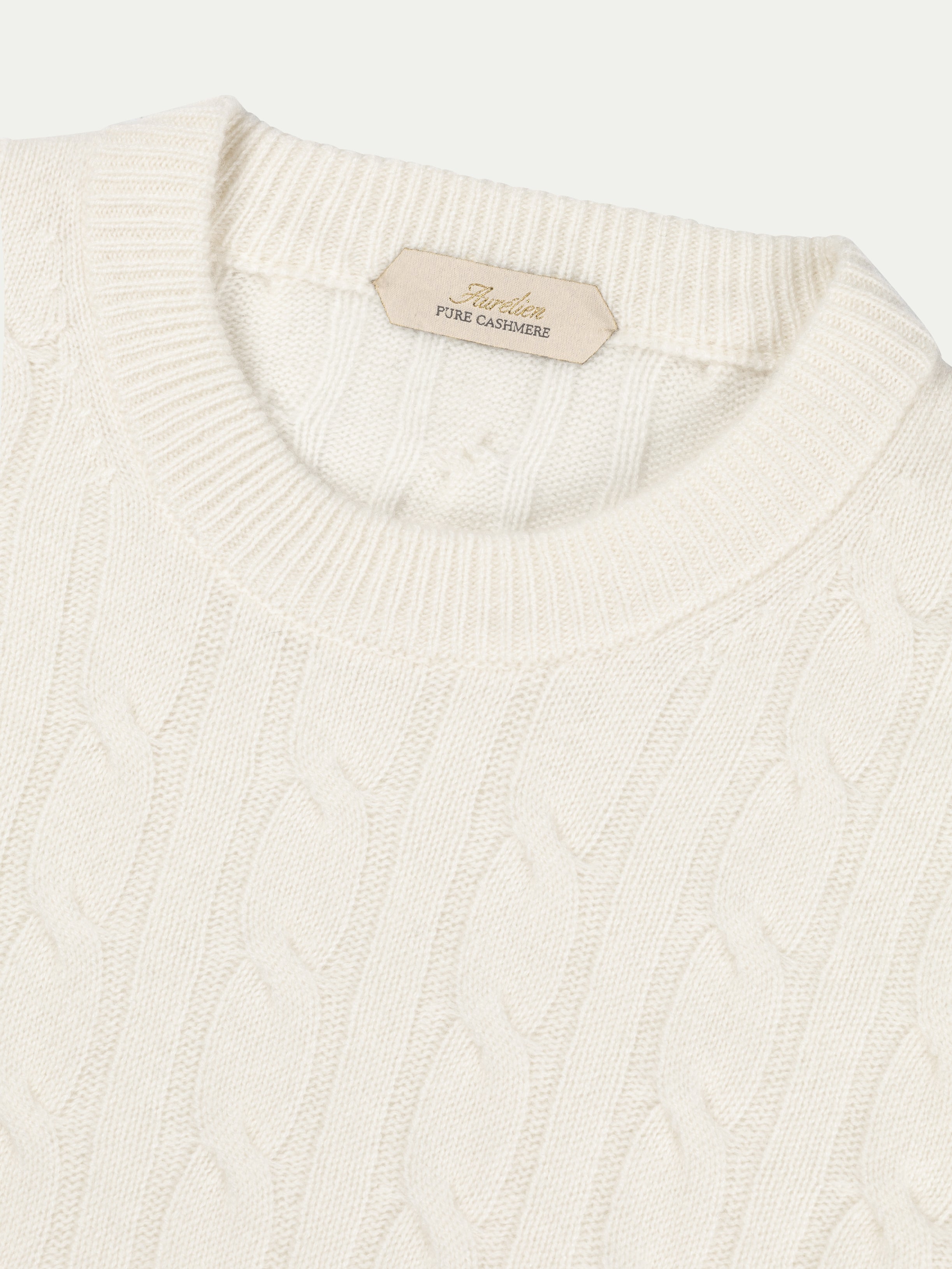 Ivory Cable Knit Crewneck