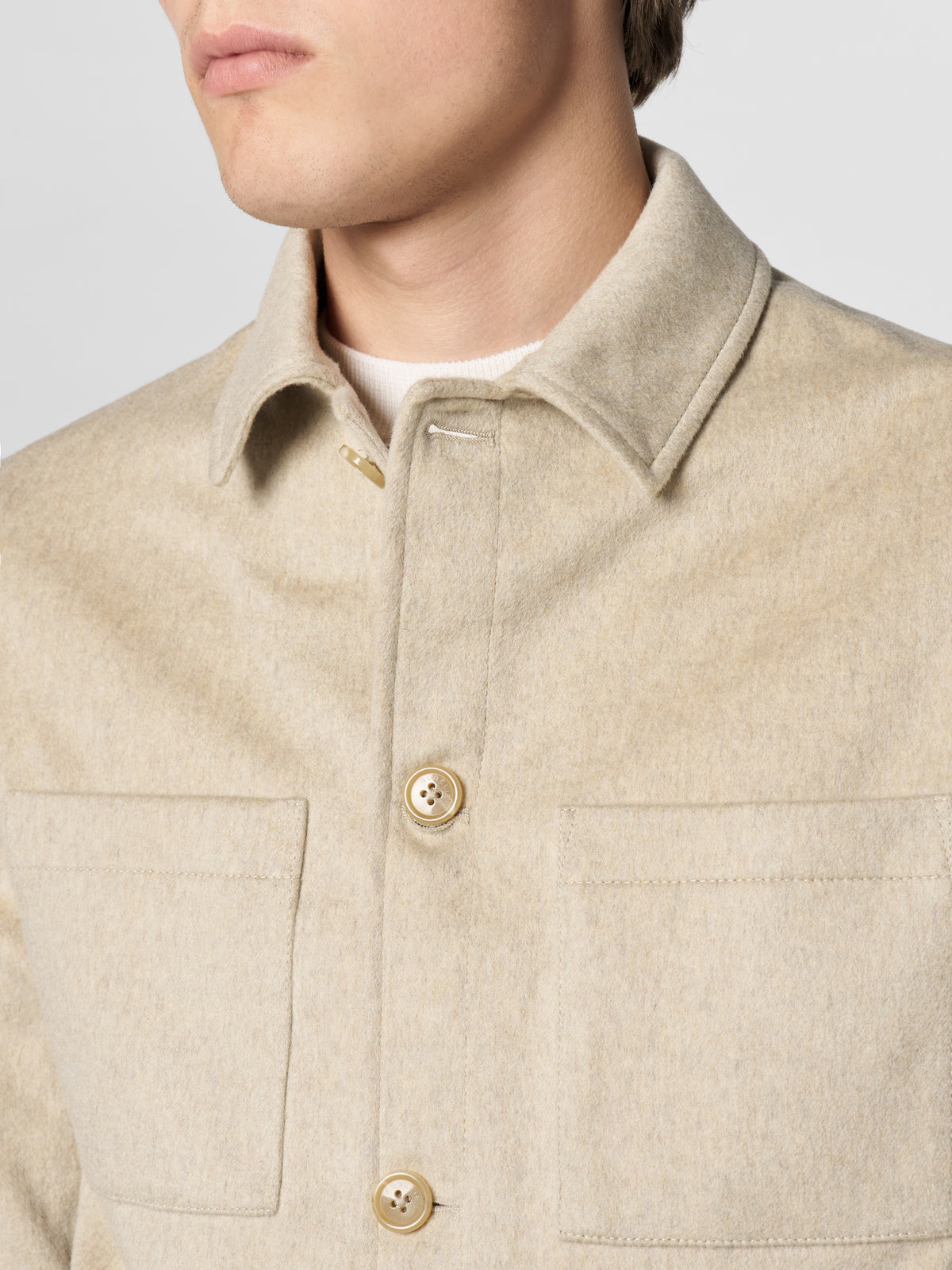 Light Beige Overshirt