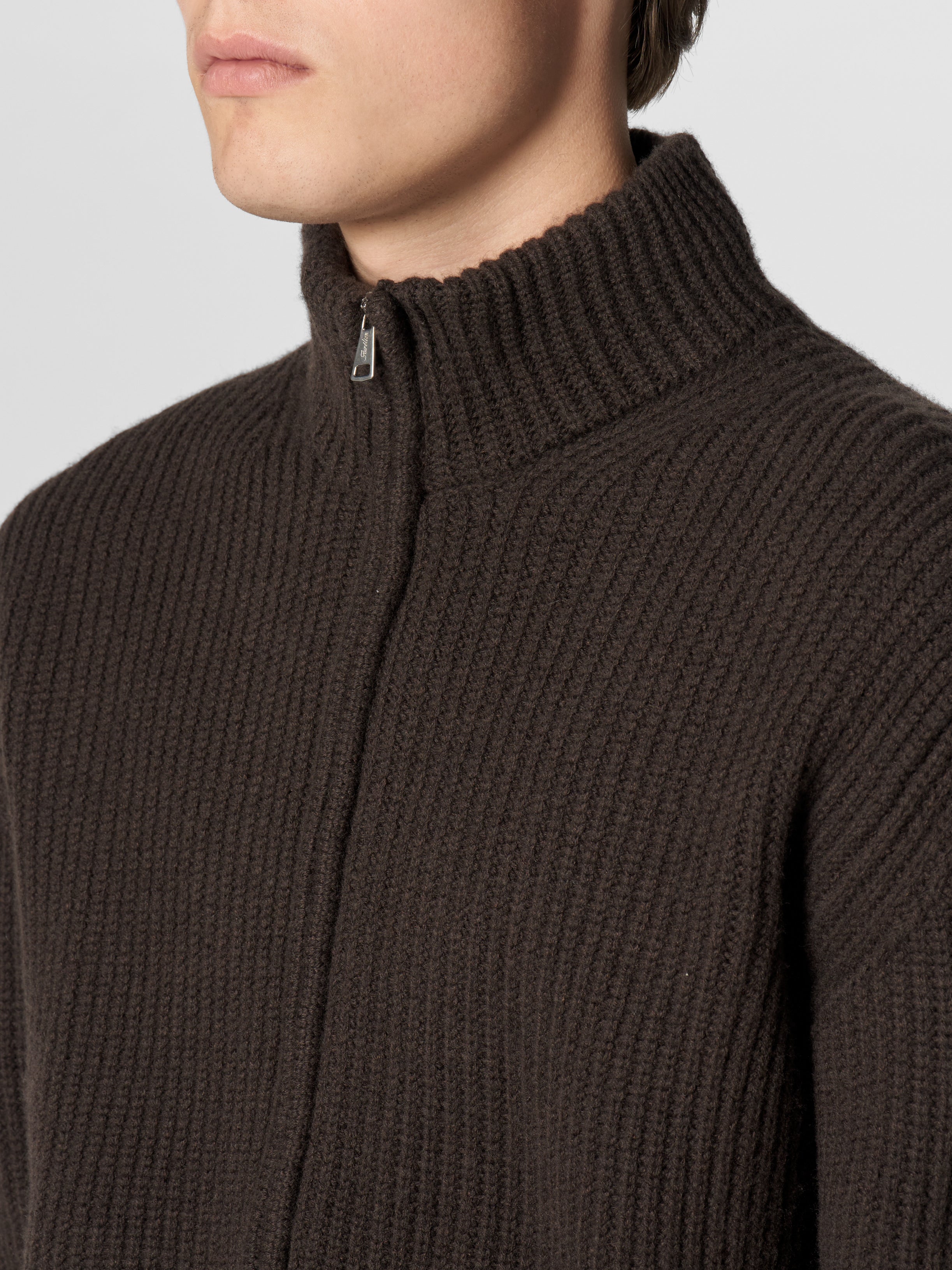 Brown Alpine Ribbed Vest