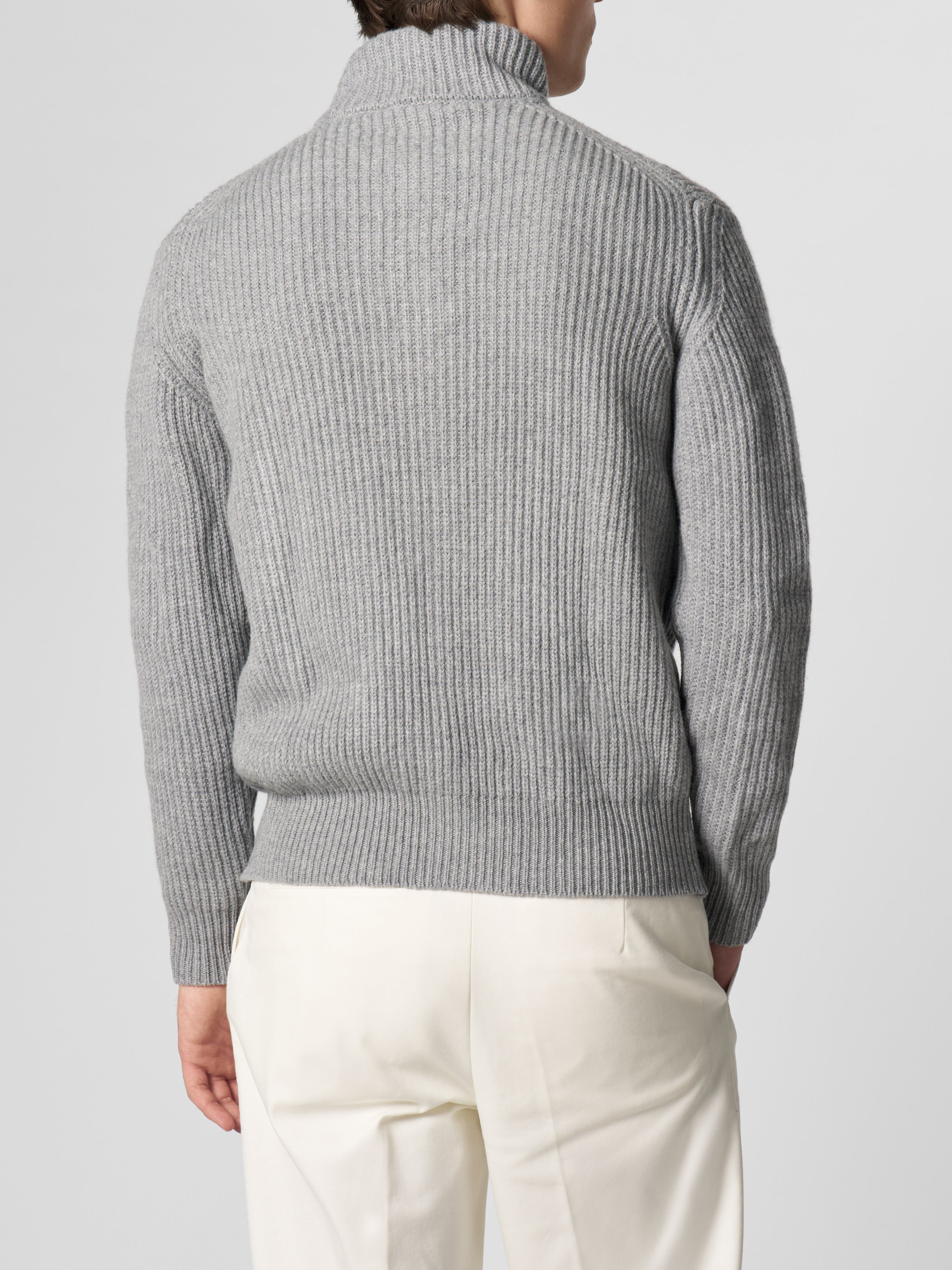 Mid Grey Alpine Ribbed Vest