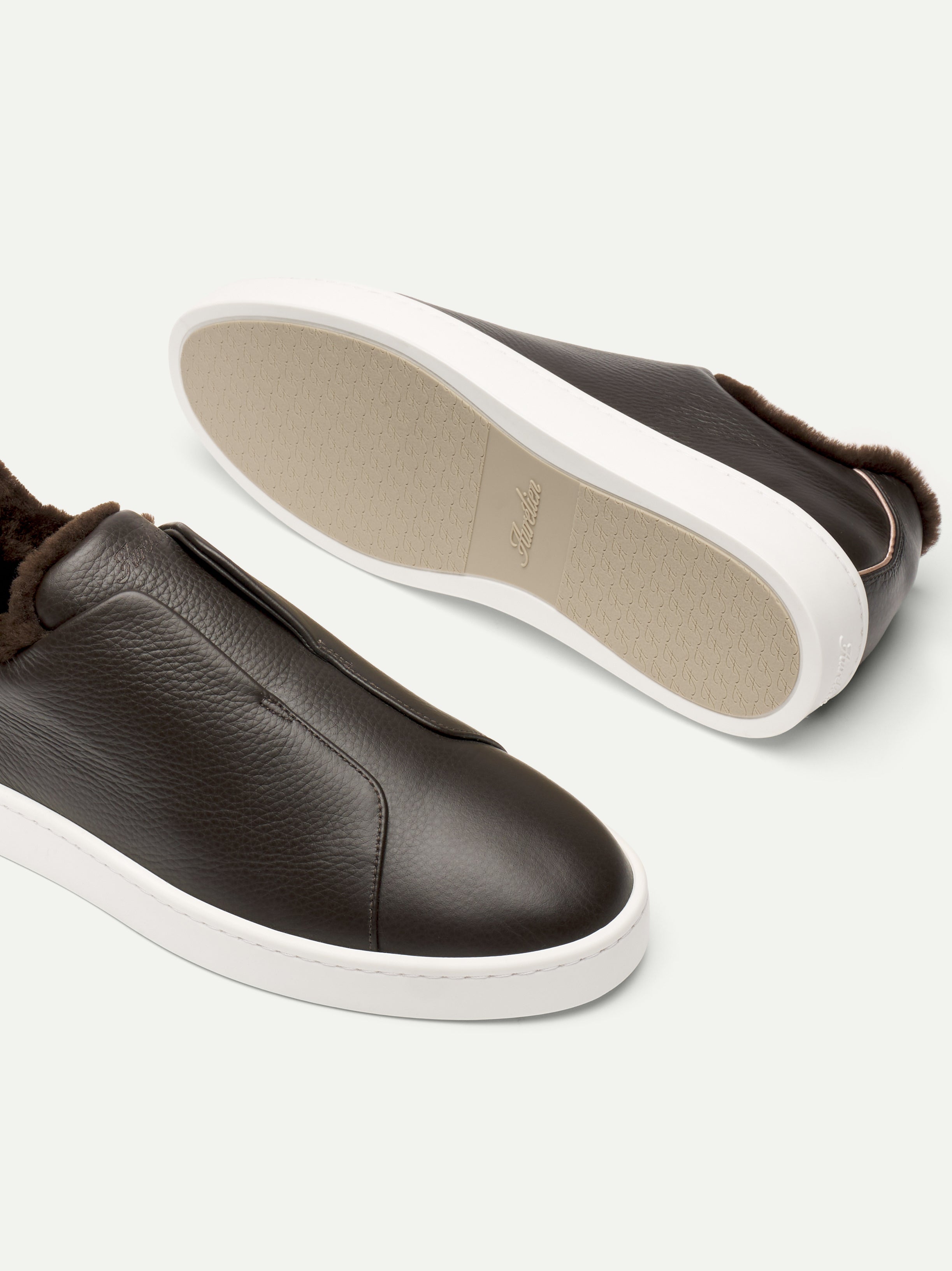 Brown AUR3 Sneaker Fur