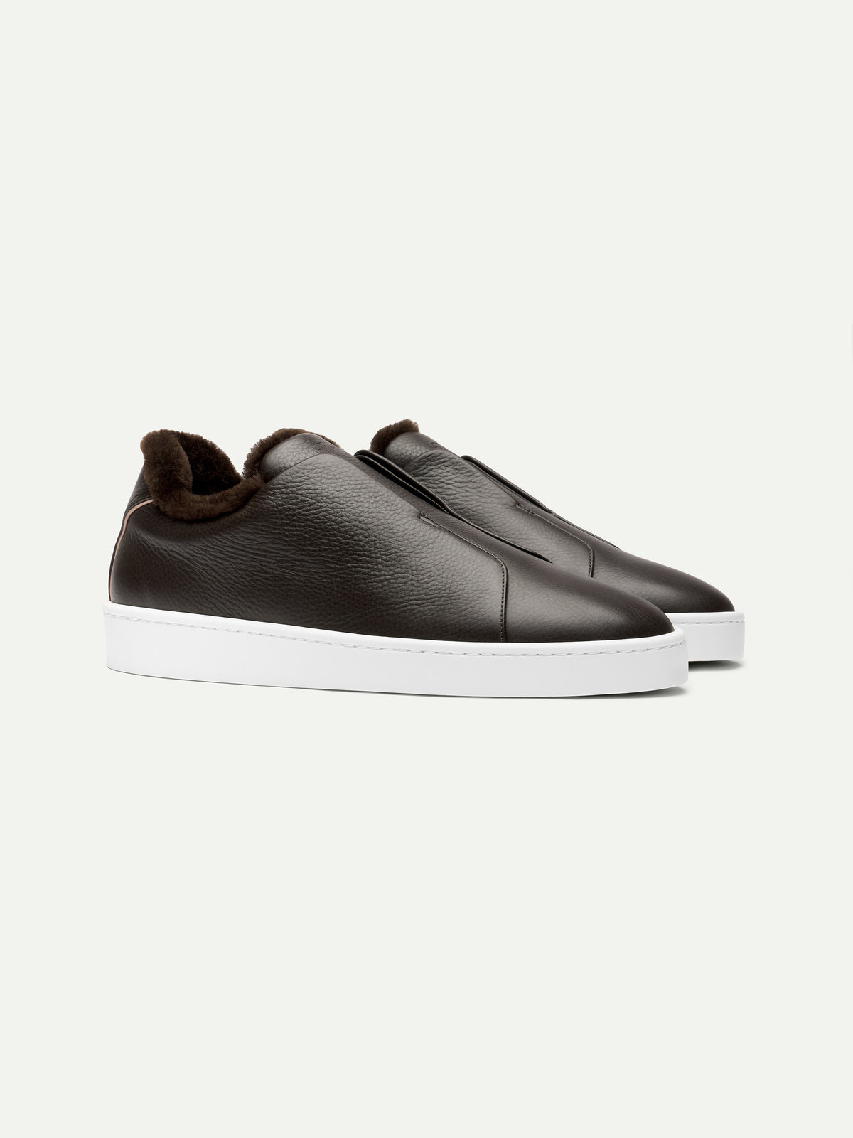 Brown AUR3 Sneaker Fur