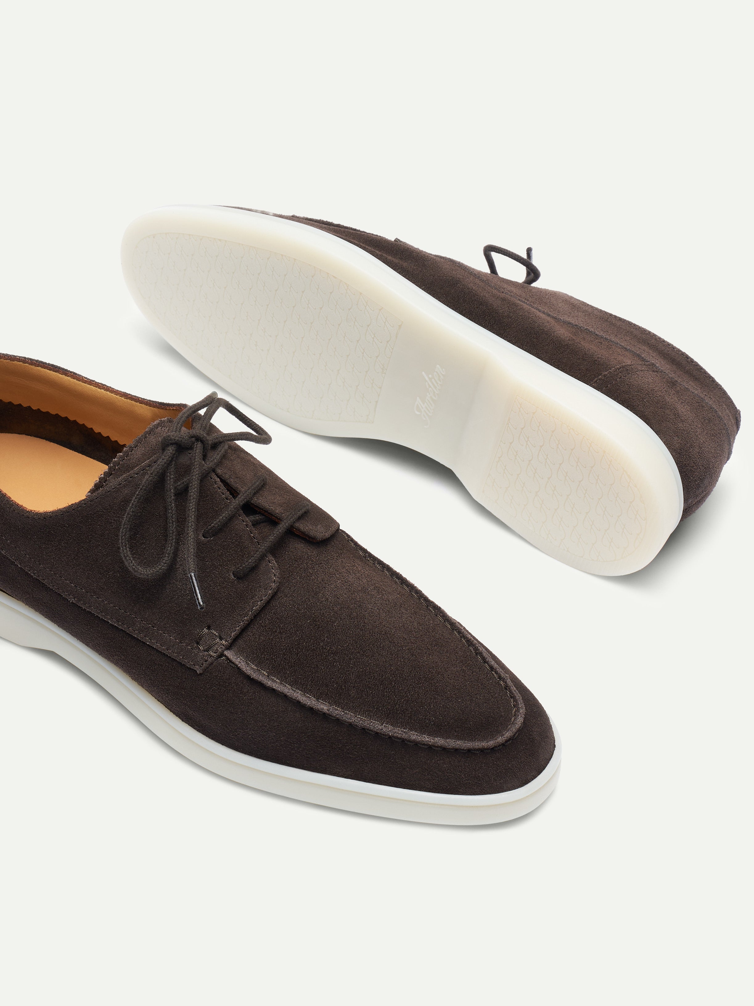 Warm Grey Boat Loafers