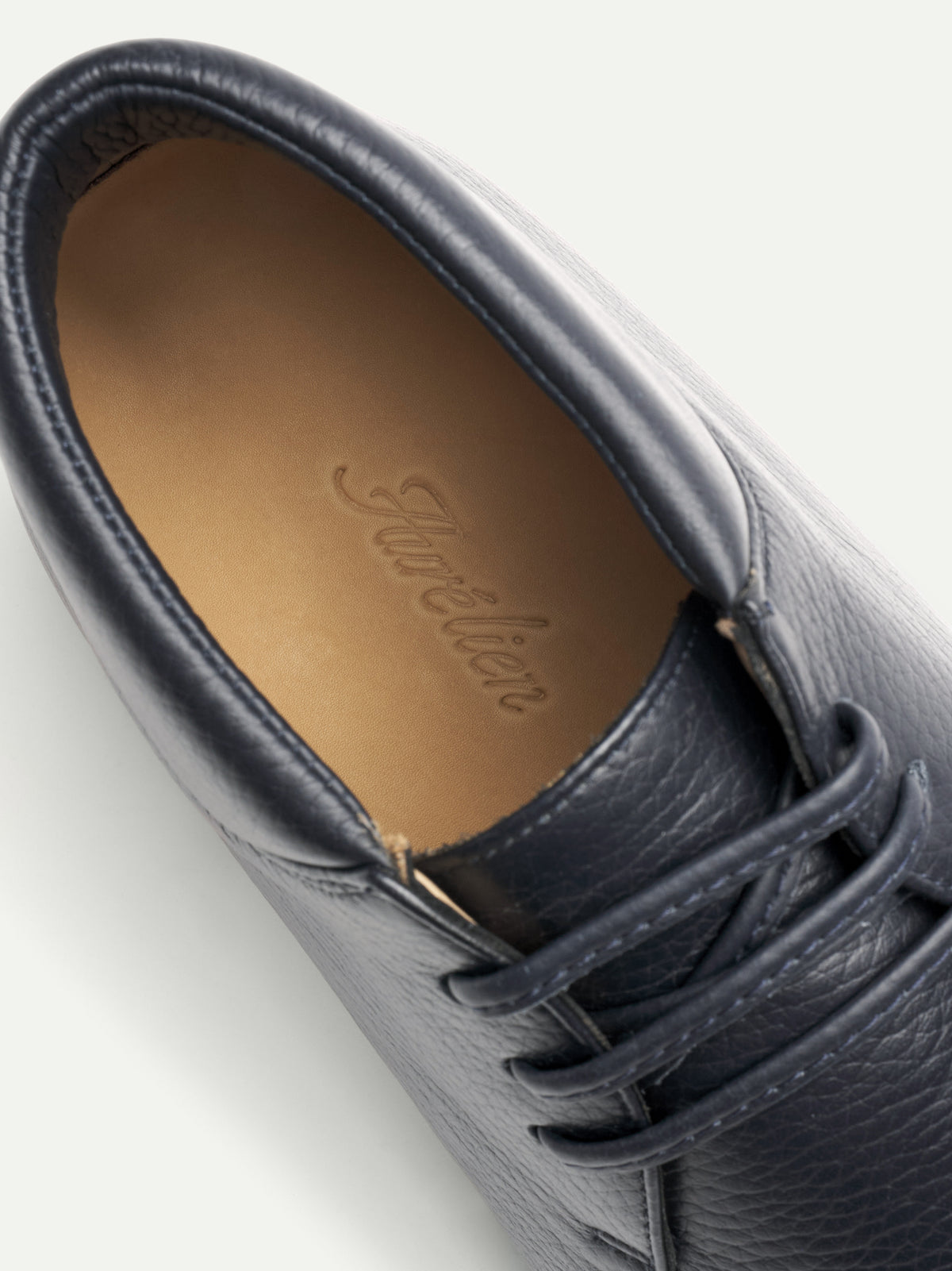 Navy Grain Desert Boot