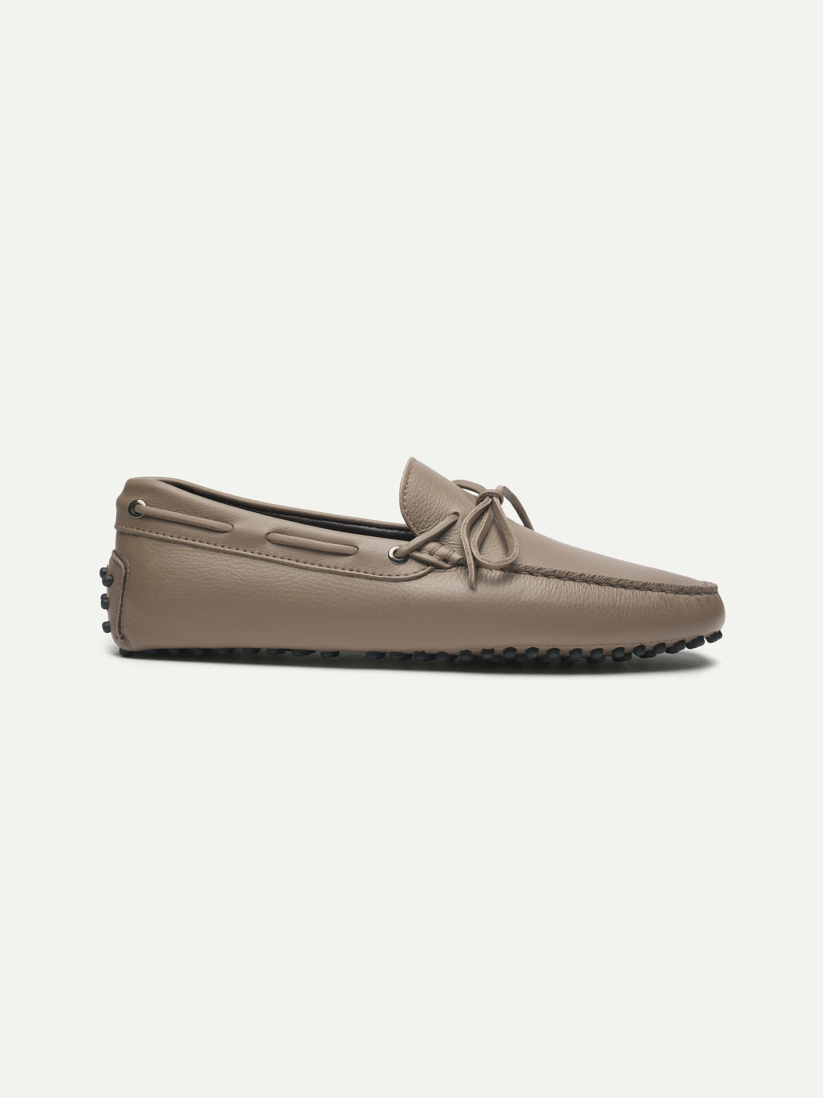 Taupe Leather Driving Shoes