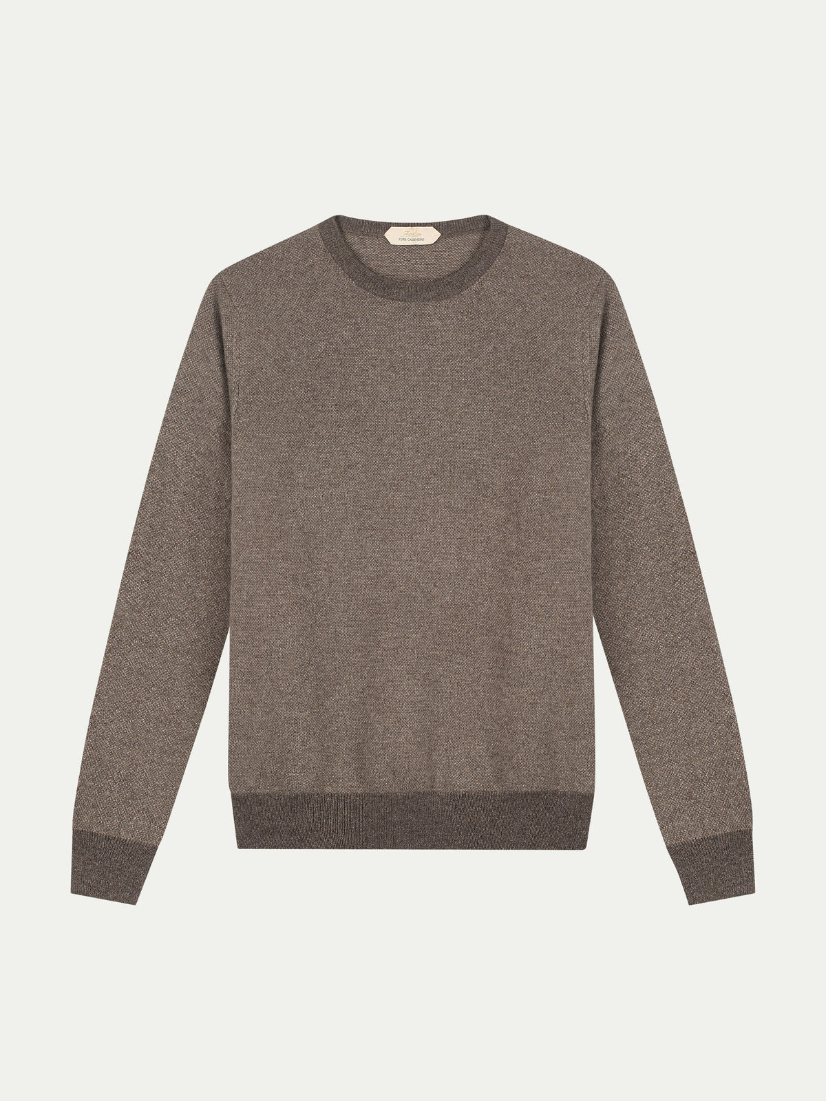 Dark Brown Jaquard Crew