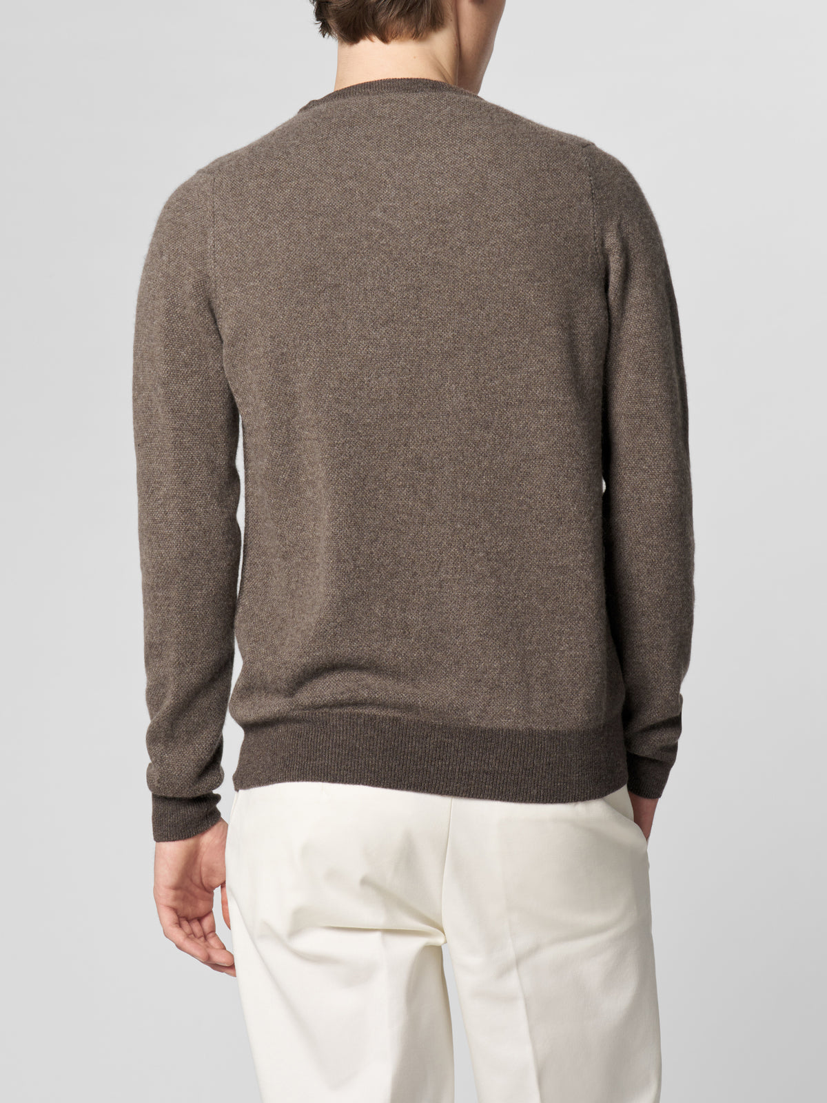 Dark Brown Jaquard Crew