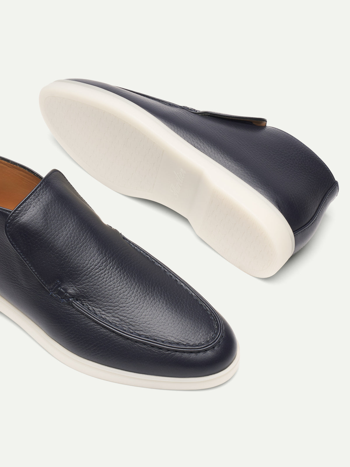 Lady Navy Grain City Loafer