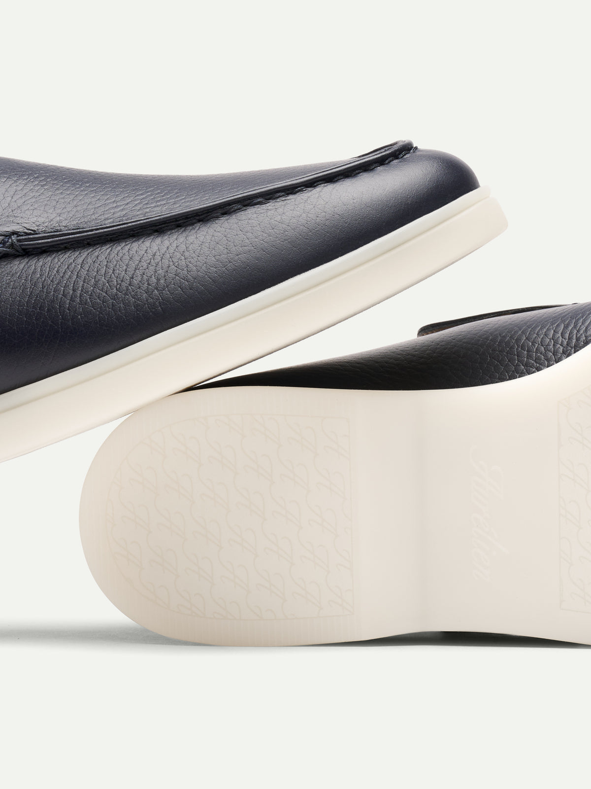 Lady Navy Grain City Loafer