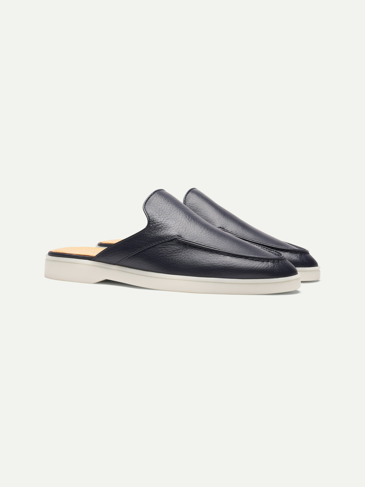 Lady Navy Grain Yacht Slipper