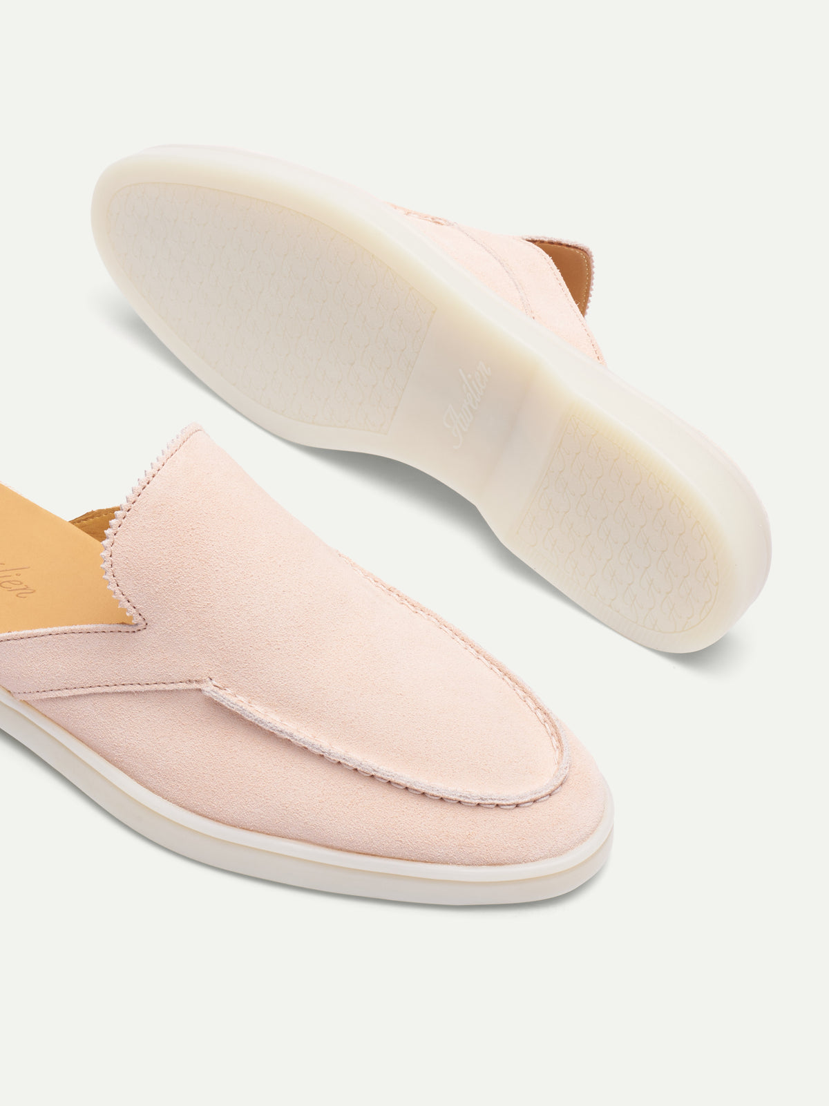 Aurélien | Soft Pink Suede Yacht Slipper for Women